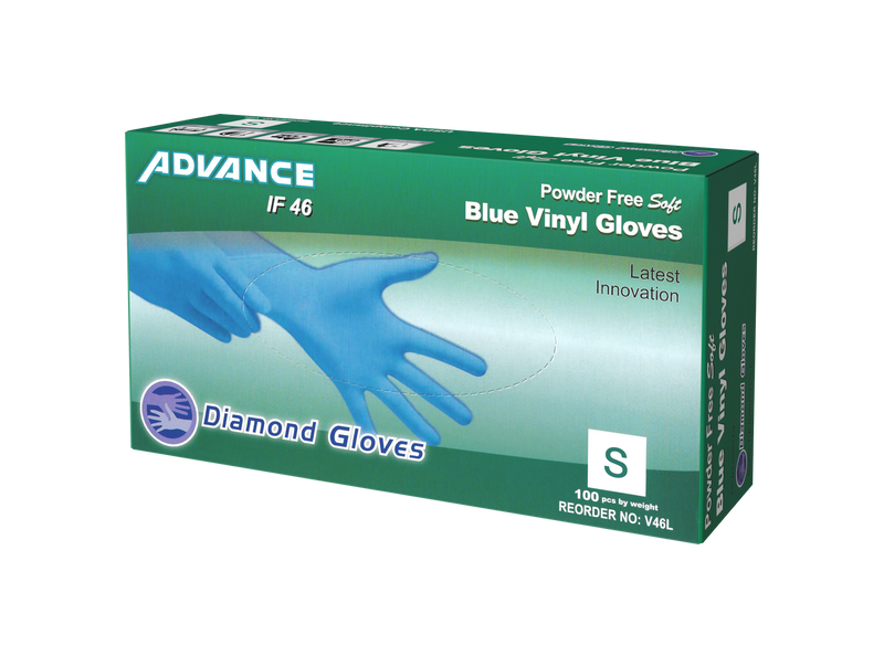 Blue 4.5mil Vinyl Industrial Grade Glove (1 Case - 1,000 gloves)