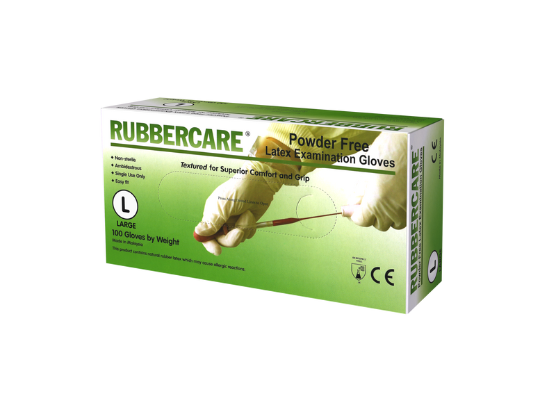 Rubbercare 5mil Latex Exam Grade Glove (1 Case - 1,000 gloves)